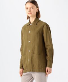 Salvatore Piccolo リネンコットン ワークシャツジャケット