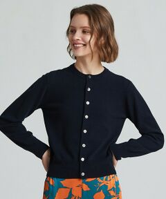 TOMORROWLAND / トゥモローランド カーディガン・ボレロ | プレーンウール クルーネックカーディガン