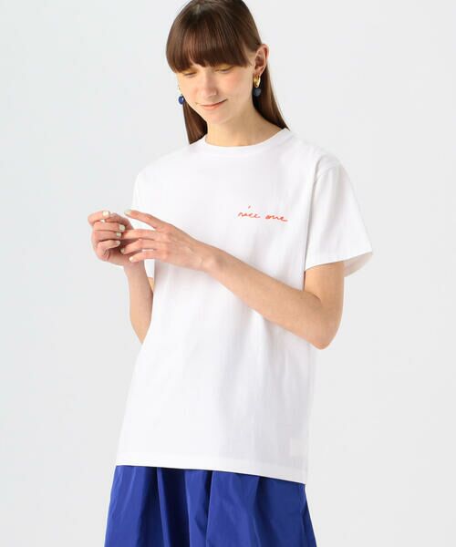 TOMORROWLAND / トゥモローランド Tシャツ | 【別注】mayumi yamase×TOMORROWLAND コットンバックプリント ハーフスリーブプルオーバー | 詳細2