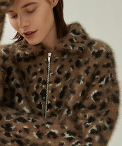 TOMORROWLAND / トゥモローランド ブルゾン | レオパードファー ジップアップブルゾン