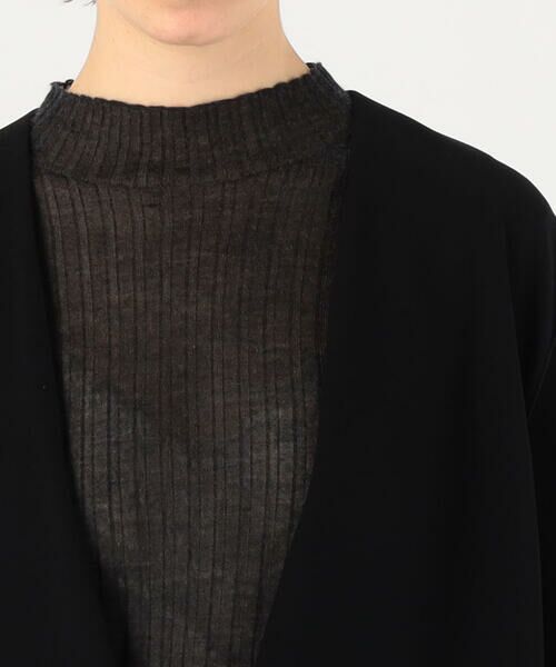 TOMORROWLAND / トゥモローランド ノーカラージャケット | ライトダブルクロス リラックスジャケット | 詳細11