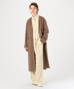 TOMORROWLAND / トゥモローランド その他アウター | ライトダブルフェイスシャギー ノーカラーコート