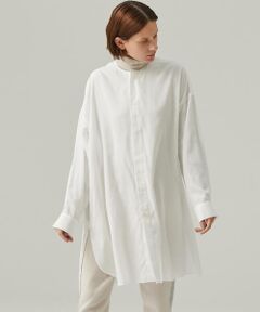 TOMORROWLAND / トゥモローランド シャツ・ブラウス | セルロースブロード クルーネックチュニックシャツ