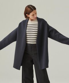 TOMORROWLAND / トゥモローランド その他アウター | ダブルインレーニット ノーカラーコート