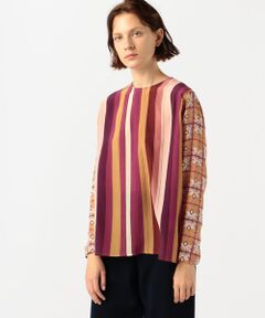 TOMORROWLAND / トゥモローランド シャツ・ブラウス | MANTERO シルク プリントラウンドネックブラウス