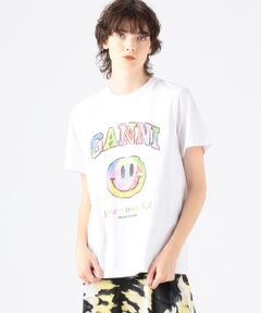 GANNI コットン プリントTシャツ