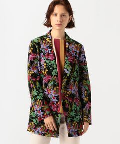 TOMORROWLAND / トゥモローランド テーラードジャケット | MANTERO ウール フラワープリントオーバーサイズジャケット