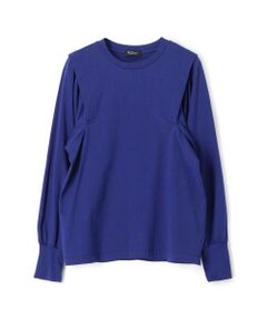 TOMORROWLAND / トゥモローランド カットソー | コットンジャージー ショルダーギャザープルオーバー