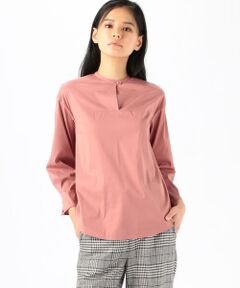 TOMORROWLAND / トゥモローランド シャツ・ブラウス | ブロードストレッチ スタンドカラーブラウス