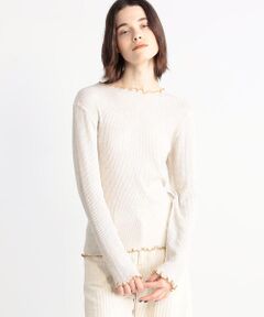 【別注】v::room×GALERIE VIE コットン クルーネックプルオーバー