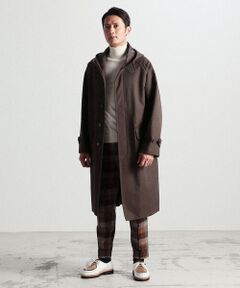 【別注】MACKINTOSH×TOMORROWLAND BREOCH EX ウールコットンツイル フーデッドコート