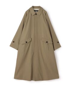 TOMORROWLAND / トゥモローランド ステンカラーコート | ウールコットンギャバジン バルカラーコート