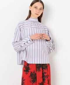 TOMORROWLAND / トゥモローランド シャツ・ブラウス | GANNI コットンストライプ ボウタイブラウス