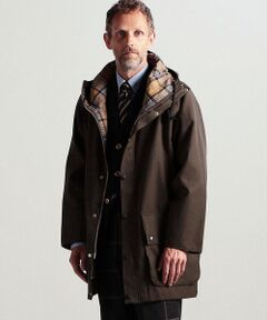 【別注】Barbour×TOMORROWLAND OVERSIZED HIKING ウールコットンツイル フーデッドコート