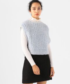 TOMORROWLAND / トゥモローランド ニット・セーター | モヘヤカール クルーネックベスト