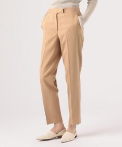 TOMORROWLAND / トゥモローランド スラックス・ドレスパンツ | ライトダブルフェイス セミシガレットパンツ