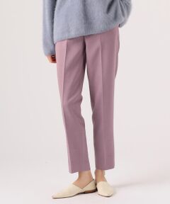 TOMORROWLAND / トゥモローランド スラックス・ドレスパンツ | ライトダブルフェイス セミシガレットパンツ