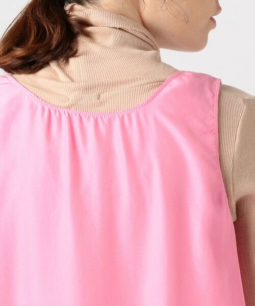 TOMORROWLAND / トゥモローランド ロング・マキシ丈ワンピース | サンドウォッシュシルク ノースリーブワンピース | 詳細6