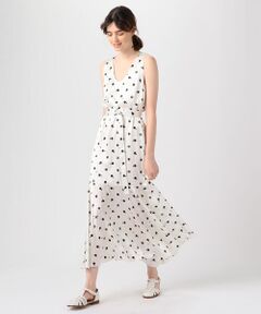 ROSETTA GETTY bauhaus dot printed シルク ロングワンピース