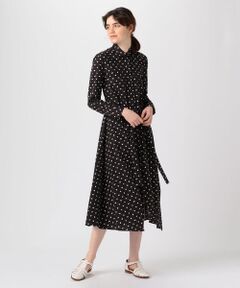 ROSETTA GETTY BAUHAUS DOT PRINTED コットン シャツワンピース