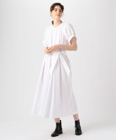 TOMORROWLAND / トゥモローランド ロング・マキシ丈ワンピース | 【別注】MARTIN GRANT×TOMORROWLAND ベルスリーブギャザードレス