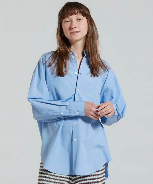 通販 シャツ ブラウス 綿ブロード レギュラーカラー スプリンターサマーシャツ