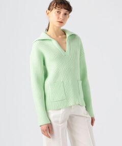 TOMORROWLAND / トゥモローランド ニット・セーター | ハイブリッドコットン スキッパープルオーバー