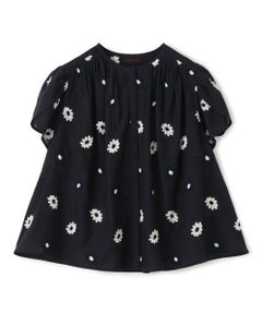 TOMORROWLAND / トゥモローランド シャツ・ブラウス | マーガレットエンブロイダリー ギャザーブラウス