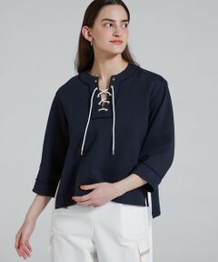 TOMORROWLAND / トゥモローランド シャツ・ブラウス | ナップコットン レースアッププルオーバー