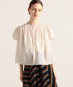 TOMORROWLAND / トゥモローランド シャツ・ブラウス | コットンシルク ギャザーブラウス