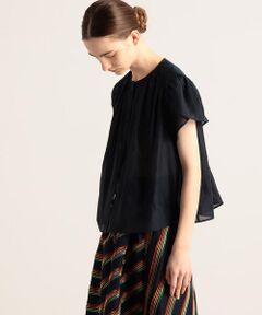 TOMORROWLAND / トゥモローランド シャツ・ブラウス | コットンシルク ギャザーブラウス