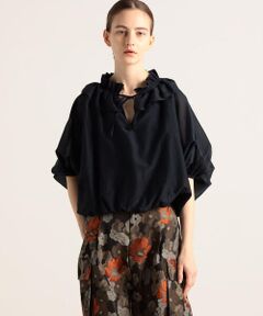 TOMORROWLAND / トゥモローランド シャツ・ブラウス | コットンシルク ラッフルカラーブラウス