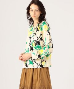 Rodebjer Solomiya レーヨン フラワープリントブラウス