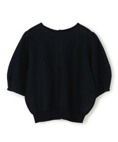 TOMORROWLAND / トゥモローランド ニット・セーター | パールメッシュコンビ 2-wayクルーネックプルオーバー