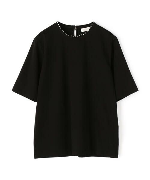 Tシャツ COTTON BLACK CHAIN BEADS CHAIN