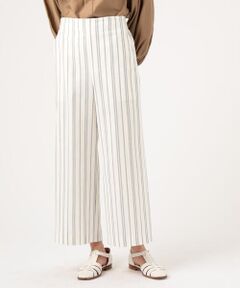 TOMORROWLAND / トゥモローランド ショート・ハーフ・半端丈パンツ | コットンレーヨンリネンストレッチ　セミワイドクロップドパンツ