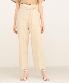 TOMORROWLAND / トゥモローランド スラックス・ドレスパンツ | ワンダーリネンストレッチ ハイウエストテーパードパンツ