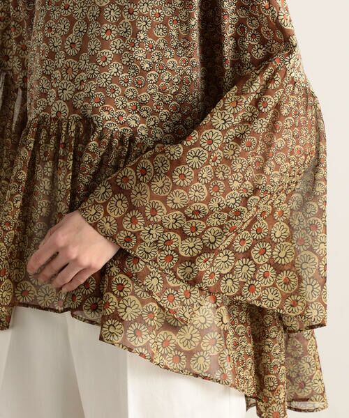 TOMORROWLAND / トゥモローランド シャツ・ブラウス | フルーレットプリント フレアスリーブブラウス | 詳細8