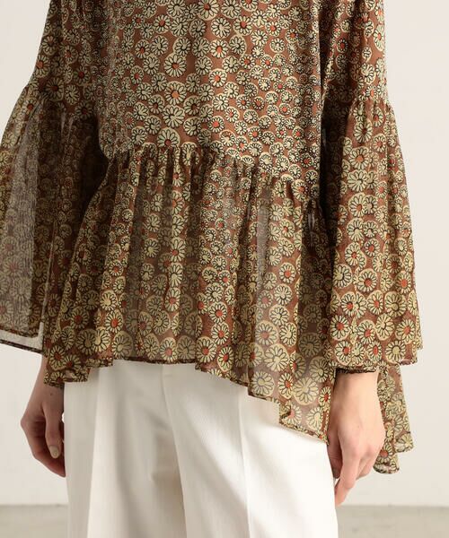 TOMORROWLAND / トゥモローランド シャツ・ブラウス | フルーレットプリント フレアスリーブブラウス | 詳細9