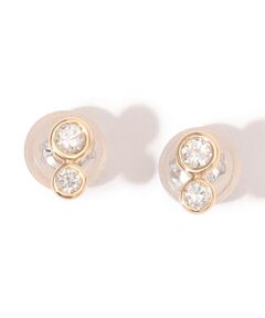 LES BONBON two diamond ダイヤモンドピアス