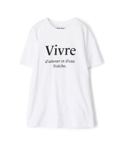 Les Petits Basics VIVRE D'AMOUR コットン プリントTシャツ