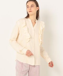 TOMORROWLAND / トゥモローランド シャツ・ブラウス | forte_forte レーヨンリネン フリルブラウス