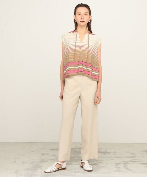 TOMORROWLAND / トゥモローランド シャツ・ブラウス | マルチボーダー ボウタイブラウス | 詳細2