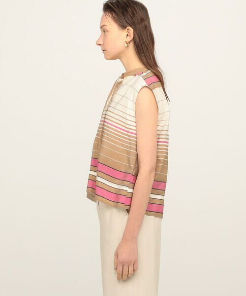 TOMORROWLAND / トゥモローランド シャツ・ブラウス | マルチボーダー ボウタイブラウス | 詳細4