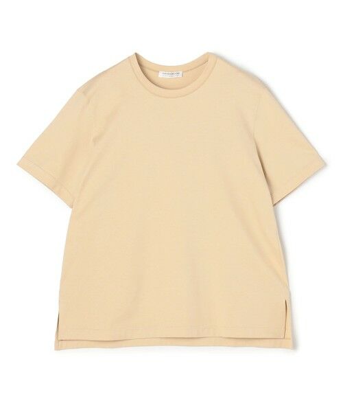 TOMORROWLAND / トゥモローランド Tシャツ | スーピマコットンジャージー クルーネックプルオーバー（41 ライトベージュ）