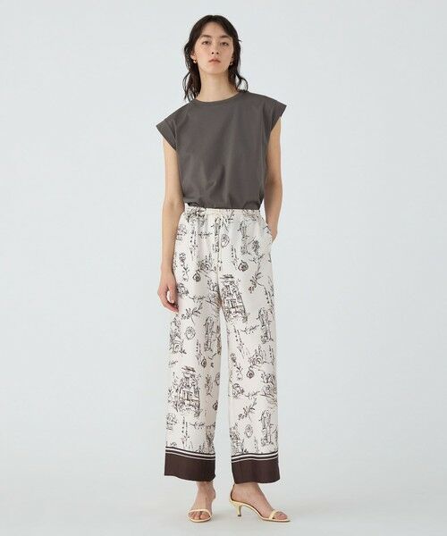 TOMORROWLAND / トゥモローランド Tシャツ | スーピマコットンジャージー フレンチスリーブプルオーバー | 詳細1