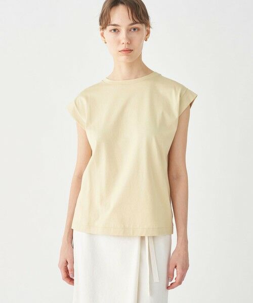 TOMORROWLAND / トゥモローランド Tシャツ | スーピマコットンジャージー フレンチスリーブプルオーバー | 詳細11