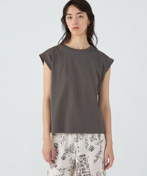 TOMORROWLAND / トゥモローランド Tシャツ | スーピマコットンジャージー フレンチスリーブプルオーバー | 詳細16