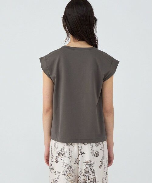 TOMORROWLAND / トゥモローランド Tシャツ | スーピマコットンジャージー フレンチスリーブプルオーバー | 詳細4