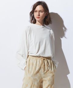 TOMORROWLAND / トゥモローランド カットソー | ソフトプレーンジャージー ボリュームスリーブプルオーバー